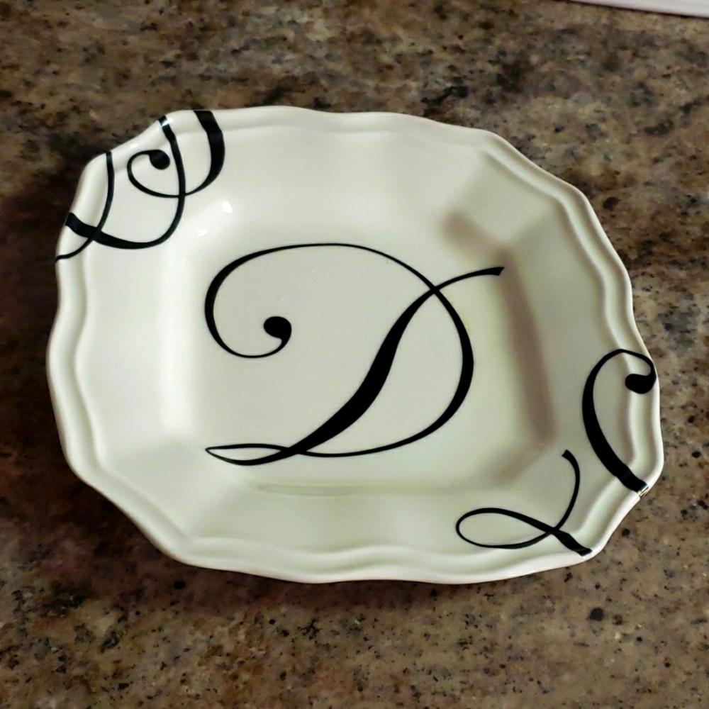 BROTHER SISTER DESIGN STUDIO INITIAL "D" PLATE